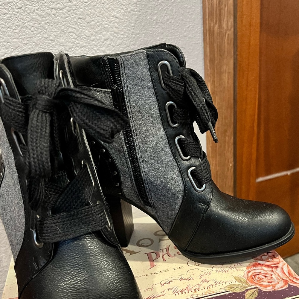 Mixed Materials Boot - image 3